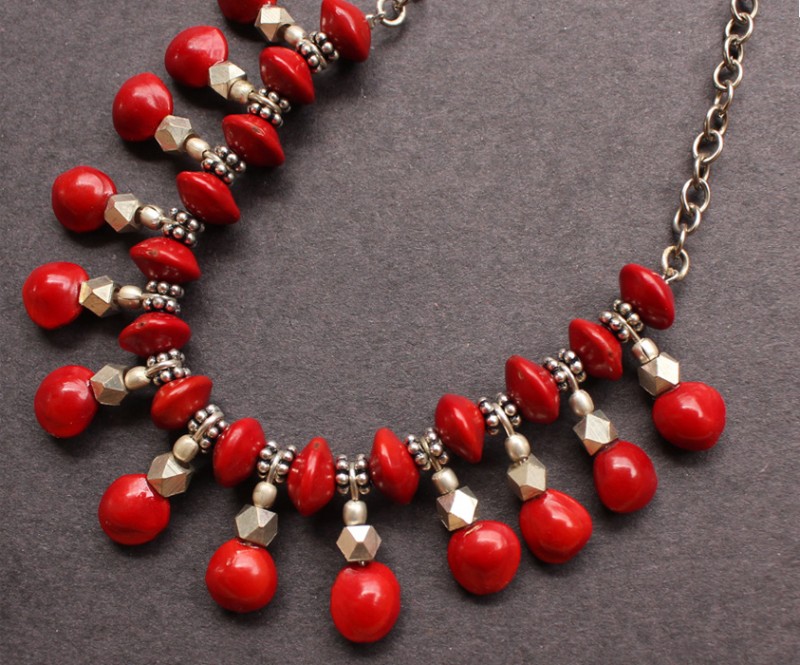 Red Better Handcrafted Organic Seed Necklace for Women